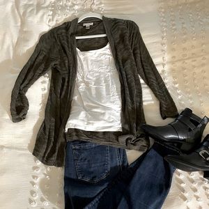 Olive Green Cardigan